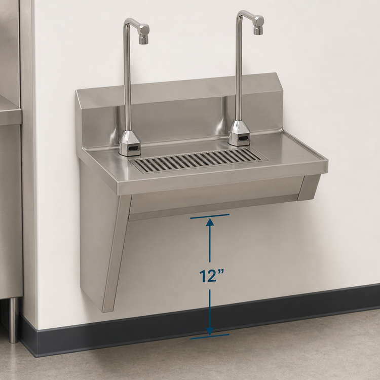 Product image #4 for Eagle Group Wall-Mounted Still Water Bottle Filler Station with Double Electronic-Eye Faucets