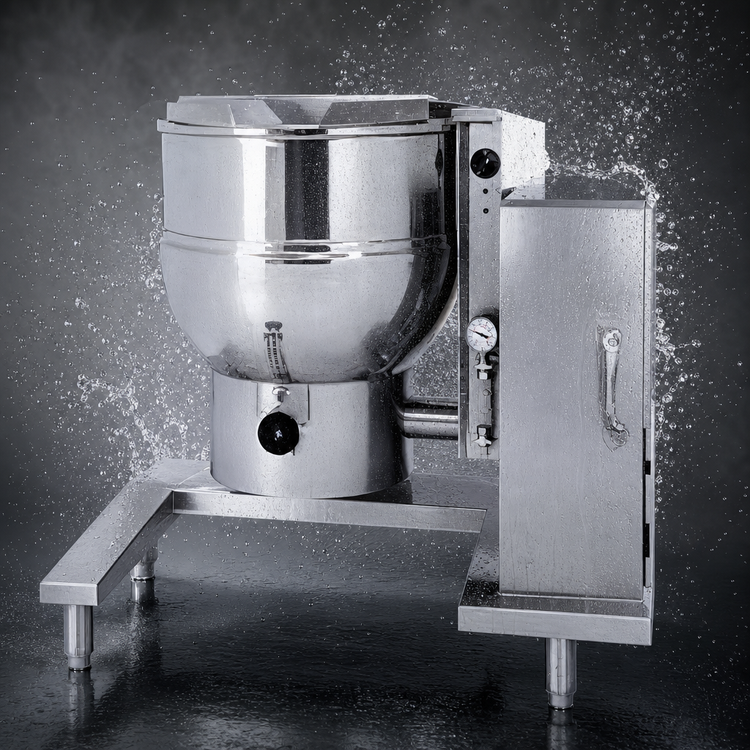 Product image #4 for Groen DEE/4-60C 60-Gallon Electric Tilting Steam Kettle with 2/3 Jacket and 316 Stainless Steel Liner