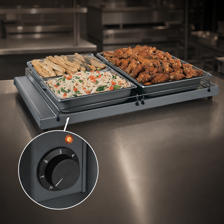 Product image #4 for Hatco Glo-Ray 72-Inch x 23-1/2-Inch Freestanding Heated Shelf