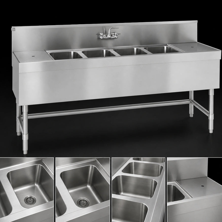 Four Sink Compartments