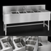 Thumbnail image #4 for Eagle Spec-Bar Four-Compartment Stainless Steel Underbar Sink Unit with Right Drainboard, 72W x 24D x 37H