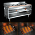 Thumbnail image #4 for La Rosa Refrigeration 86-Inch Electric Hot Food Table with 6-Well Water Bath and Open Cabinet Base
