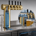 Thumbnail image #4 for Perlick Winged Tee Countertop Glycol-Cooled 4-Faucet Draft Tower, Tarnish-Free Brass