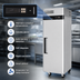Thumbnail image #4 for Turbo Air M3 One-Section Reach-In Freezer, 18.7 Cu. Ft., Top Mount, Solid Door, Stainless Steel