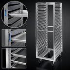 Thumbnail image #4 for Metro RF78N Pass-Thru Roll-In Refrigerator Pan Rack, Adjustable Slides, Aluminum, 24-Pan, 350-lb Capacity