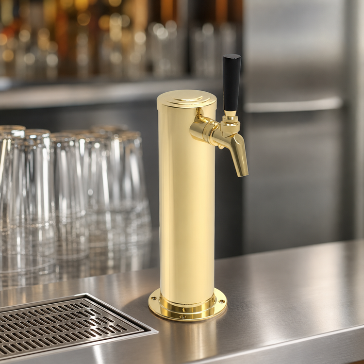 Product image #4 for Perlick Air-Cooled Single-Faucet Countertop Draft Arm Beer Tower with Restrictors