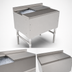 Thumbnail image #4 for John Boos 30-Inch Stainless Steel Insulated Underbar Ice Bin/Cocktail Unit with 2-Piece Sliding Lid