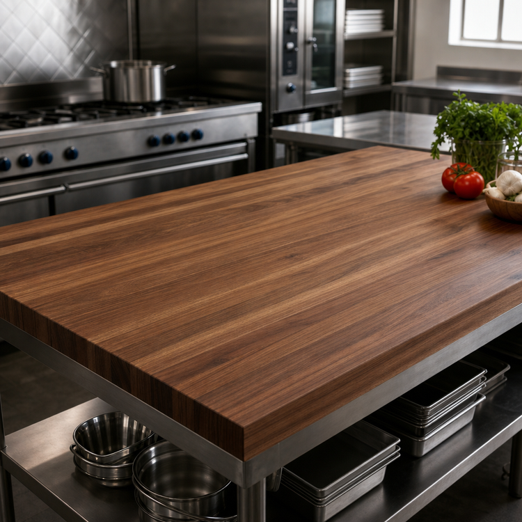 Product image #4 for Boos Block 72-Inch x 32-Inch American Black Walnut Edge Grain Kitchen Countertop