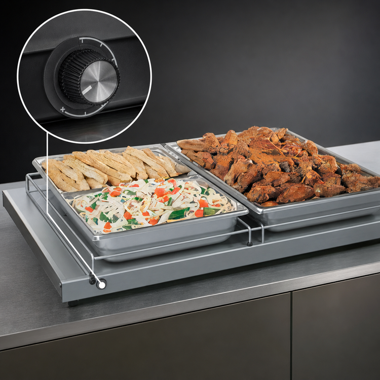 Product image #4 for Hatco Glo-Ray 30-Inch Freestanding Countertop Heated Shelf, 7-3/4-Inch Deep