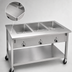Thumbnail image #4 for Aerohot Portable Electric 3-Well Steamtable Hot Food Unit, Open Shelf Base, 44-3/8-Inch Wide