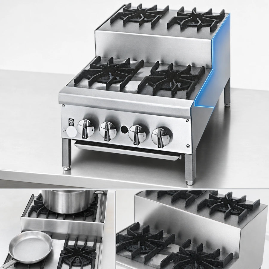 Step-Up Burner Design