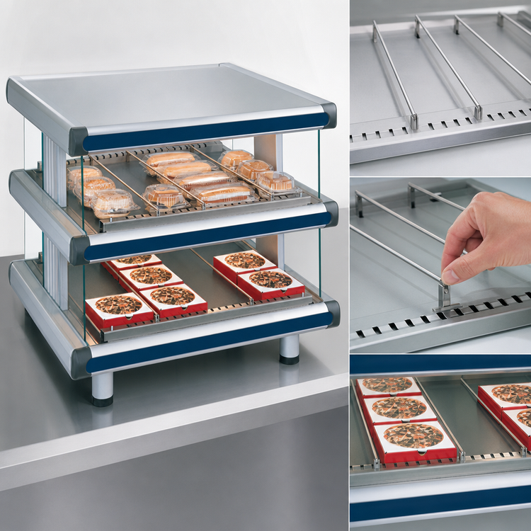 Product image #4 for Hatco Glo-Ray Designer Slant Dual Shelf Countertop Merchandising Display Warmer, 36-Inch, 2.44 kW, NEMA L14-20P
