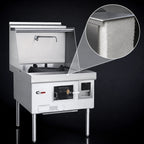 Thumbnail image #4 for Town Equipment York Y-1-STD Commercial Gas Wok Range, 1 Chamber, Water-Cooled Top, Chinese Swing Faucet