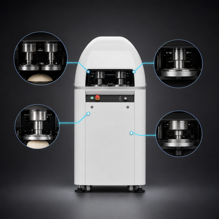Product image #5 for Trento Automatic Hydraulic Dough and Bun Rounding Divider, 15-Piece, 220V, 1-Phase