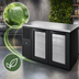 Thumbnail image #4 for True 52-Inch Two-Section Back Bar Cooler with Glass Doors and Stainless Steel Top