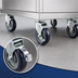 Thumbnail image #4 for Krowne 4-Inch Braked Plate-Mount Caster Set for Underbar Equipment