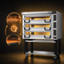 Thumbnail image #4 for PizzaMaster PM 943ED 3-Deck Modular Electric Pizza Deck Oven with Ceramic Clay Stones