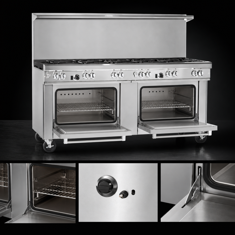 Product image #4 for Southbend Ultimate 72-Inch Gas Restaurant Range with 11 Open Burners and 2 Standard Ovens