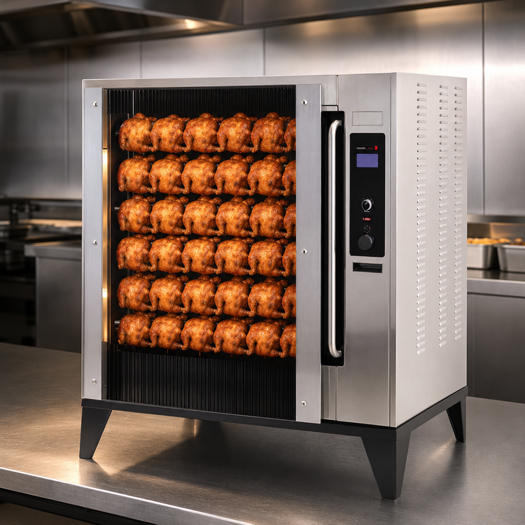 Product image #4 for BKI VGG-8-C-PT Single Deck Electric Pass-Thru Rotisserie Oven