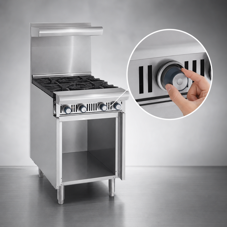 Product image #4 for Imperial Spec Series Heavy Duty 24-Inch Gas Add-A-Unit Griddle Range with Open Cabinet Base