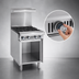 Thumbnail image #4 for Imperial Spec Series Heavy Duty 24-Inch Gas Add-A-Unit Griddle Range with Open Cabinet Base