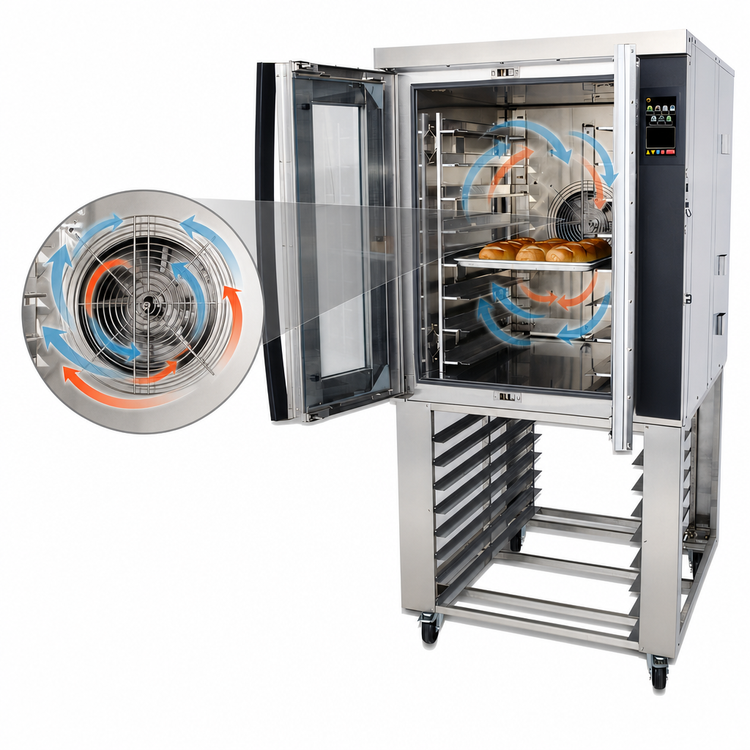 Product image #4 for Jet-Air Gas Convection Oven, Single Deck, Deep/Bakery Size, 8 Full-Size Pan Capacity