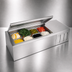 Thumbnail image #4 for Delfield CTP 8160-NBP 60-Inch Countertop Refrigerated Prep Rail, Raised Condiment Rail, 6 x 1/3 Pans