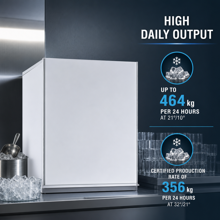 Product image #4 for Hoshizaki KM-1100MAJ50 30-Inch Self-Contained Air-Cooled Crescent Cube Ice Maker, Stainless Steel, 50 Hz