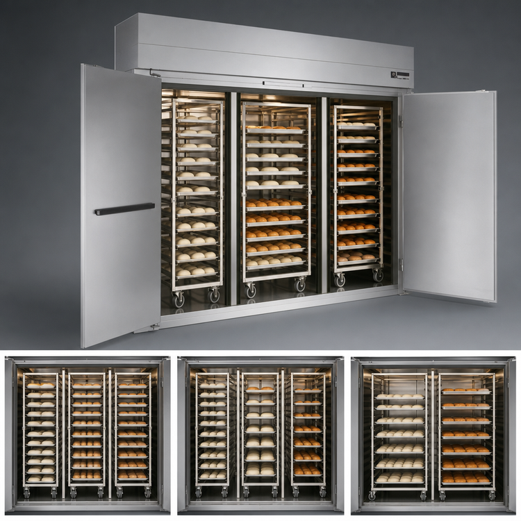 Product image #4 for Baxter PW3S Triple-Wide Roll-In Electric Proofer Cabinet, 100.5-Inch Deep, Two-Door, Stainless Steel