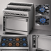 Thumbnail image #4 for Titan JTRHE-4-3 36 Inch Heavy Duty Gas Range with 7 Open Burners and Cabinet Base