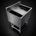 Thumbnail image #4 for Steel Works Stainless 24 x 18 Inch Underbar Ice Chest, 80 lb Capacity, 304 Stainless Steel