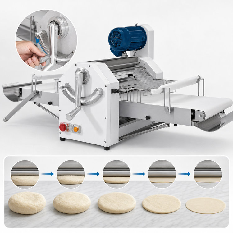 Product image #4 for Doyon LSA520 Reversible Bench Dough Sheeter, 22 lb Capacity, 120V