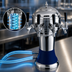 Thumbnail image #4 for Perlick Roma 5-Faucet Glycol-Cooled Countertop Draft Beer Tower with Blue Ceramic Skirt