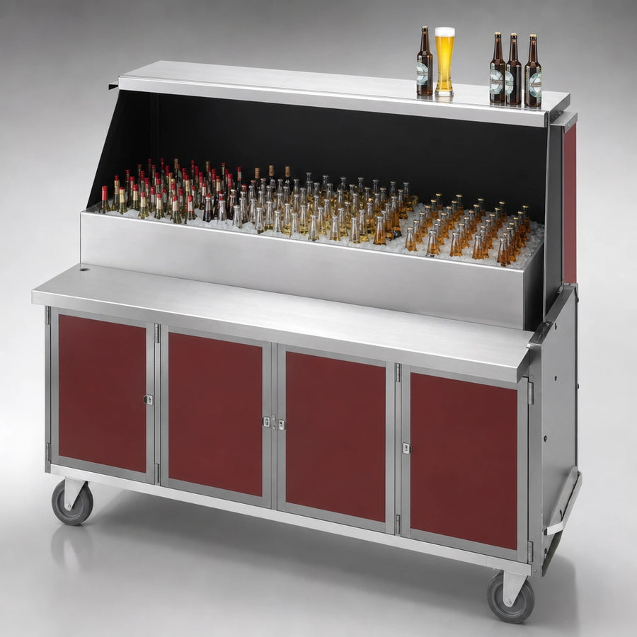 Stainless Steel Work Surface and Storage Base