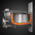 Thumbnail image #4 for Legion 20-Gallon Direct Steam Tilting Wall-Mount Kettle