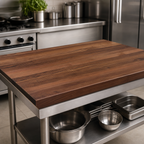 Thumbnail image #4 for John Boos Boos Block WALKCT2-3630-V American Black Walnut Edge-Grain Countertop, 36 x 30 x 2-1/4 in, Flat, Varnique Finish