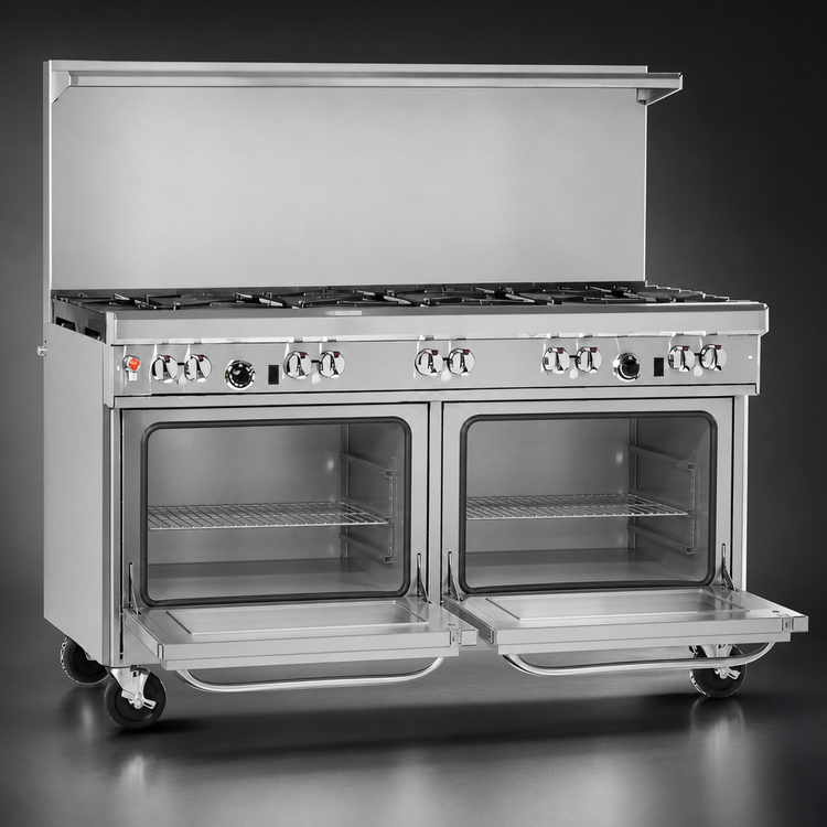 Product image #4 for Southbend Ultimate 60-Inch Commercial Gas Restaurant Range with 8 Open Burners and 2 Standard Ovens