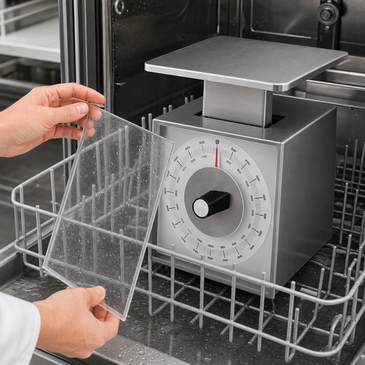 Product image #4 for Edlund MSR-1000 OP Metric Portion Control Dial Scale with Oversized Stainless Steel Platform