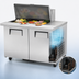 Thumbnail image #4 for True Mega Top 48-Inch Sandwich/Salad Prep Table with 15-Pan Top and 2 Doors