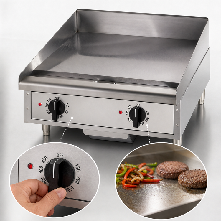 Product image #4 for Toastmaster TMGE24 Electric Countertop Griddle, 24-Inch x 21-Inch Cooking Surface, 208/240V