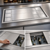 Thumbnail image #4 for Top Shelf 9-Bottle Underbar Bottle Well Ice Chest Cover Assembly, 30-Inch Wide