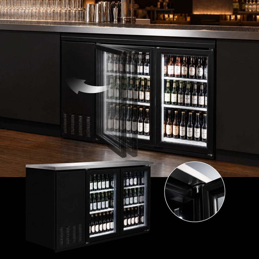 Self-Closing Glass Doors