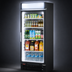 Thumbnail image #5 for Turbo Air 1-Section Self-Contained Glass Door Merchandiser Refrigerator, 20.3 Cu. Ft., Bottom Mount