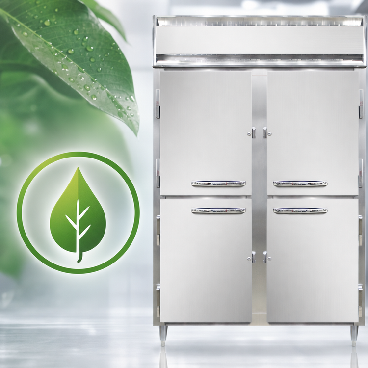 Product image #4 for Continental Refrigerator D2FNHD Designer Line Two-Section Reach-in Freezer with Half-Height Solid Doors