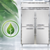 Thumbnail image #4 for Continental Refrigerator D2FNHD Designer Line Two-Section Reach-in Freezer with Half-Height Solid Doors