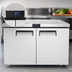 Thumbnail image #5 for Atosa Two-Section Undercounter Reach-In Refrigerator, 48-1/4 Inch W, 13.38 Cu. Ft., Solid Doors