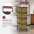 Thumbnail image #4 for Metro Chain Reaction 5-Shelf To-Go Order Pick-Up Station with Sign, Black Epoxy Steel