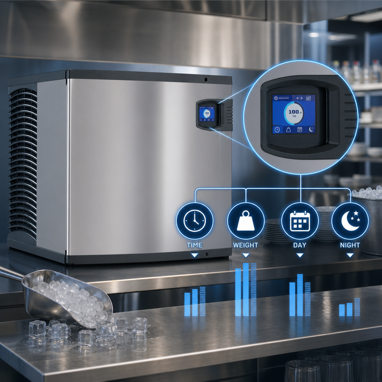 Product image #4 for Manitowoc Indigo NXT IYT0620W Half-Dice Cube Ice Machine, Water-Cooled, Self-Contained