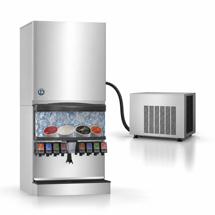 Product image #4 for Hoshizaki Serenity Series KMS-2000MLJ 30-Inch Modular Crescent Cube Ice Machine Head, Remote Air-Cooled