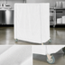 Thumbnail image #4 for Metro 48 x 24 x 62 Inch White Uncoated Knitted Polyester Queen Mary & Banquet Cart Cover
